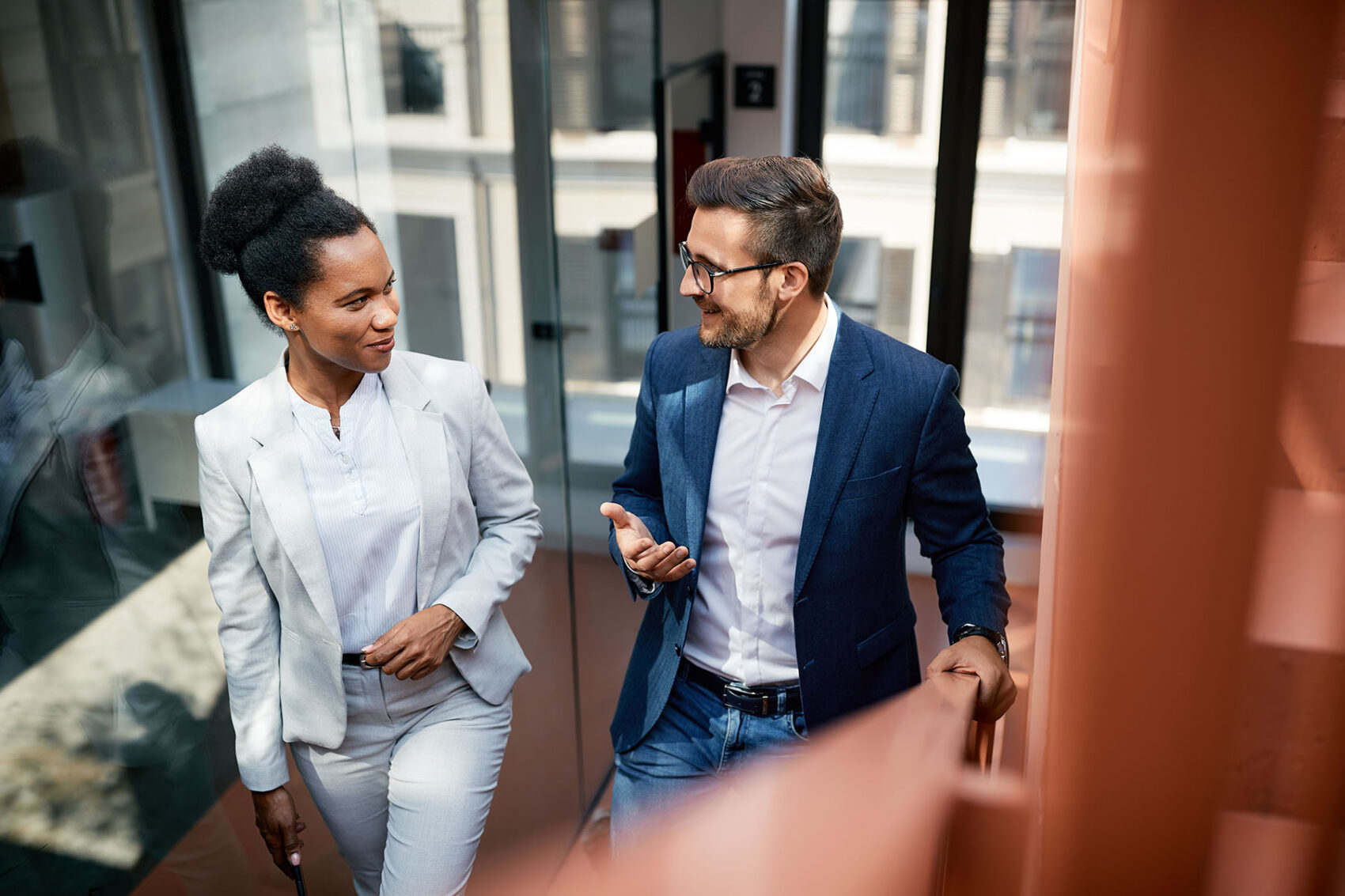 employees at company discussing liability insurance