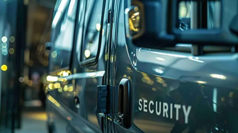 Armored vehicle providing secure transportation for businesses.​
