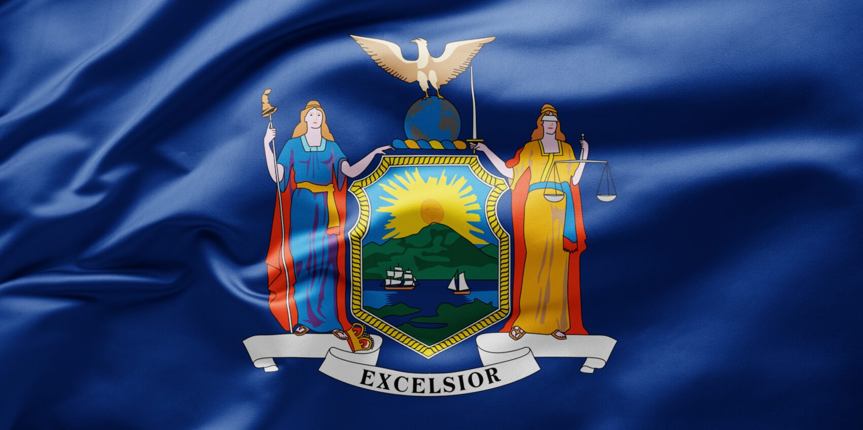 New York State Flag Representing NY Secure Choice vs 401(k)